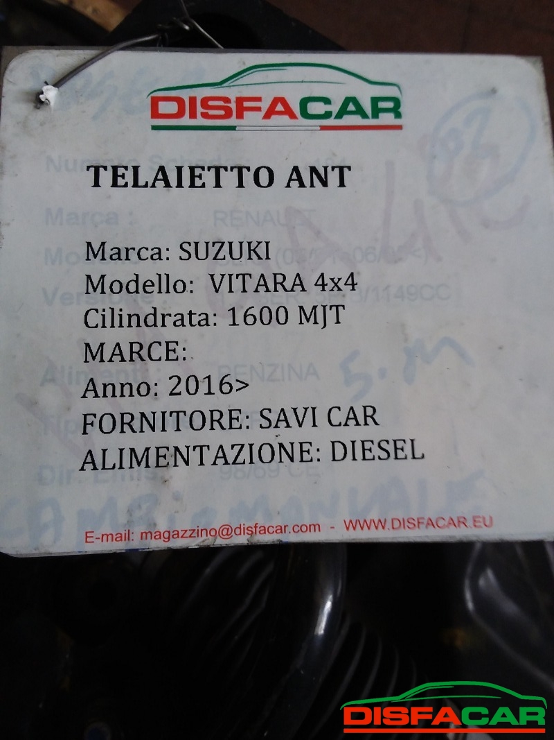 Telaietto anteriore usato Suzuki Vitara 4X4 2016 – foto 10 di 10