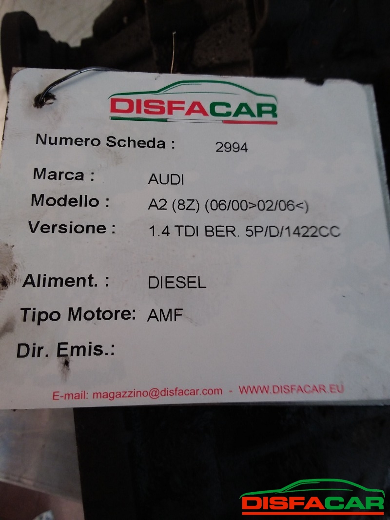 Cambio usato Audi A2 2000, codice ewq – foto 10 di 10