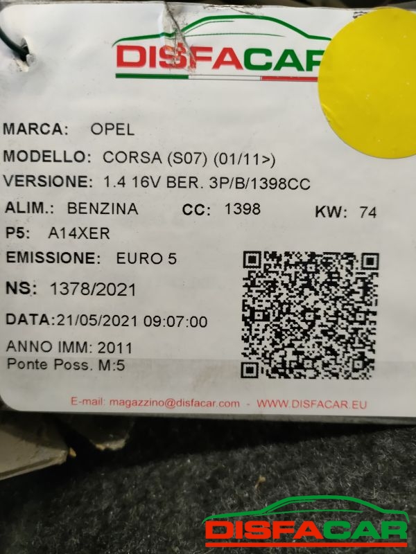 Assale posteriore usato Opel Corsa D 2006, codice Z12XEP – foto 8 di 8