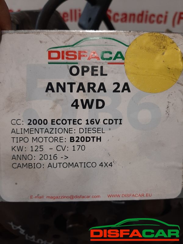Cambio usato Opel Antara 2A SERIE - 4X4 2008, codice 55-51 – foto 11 di 12