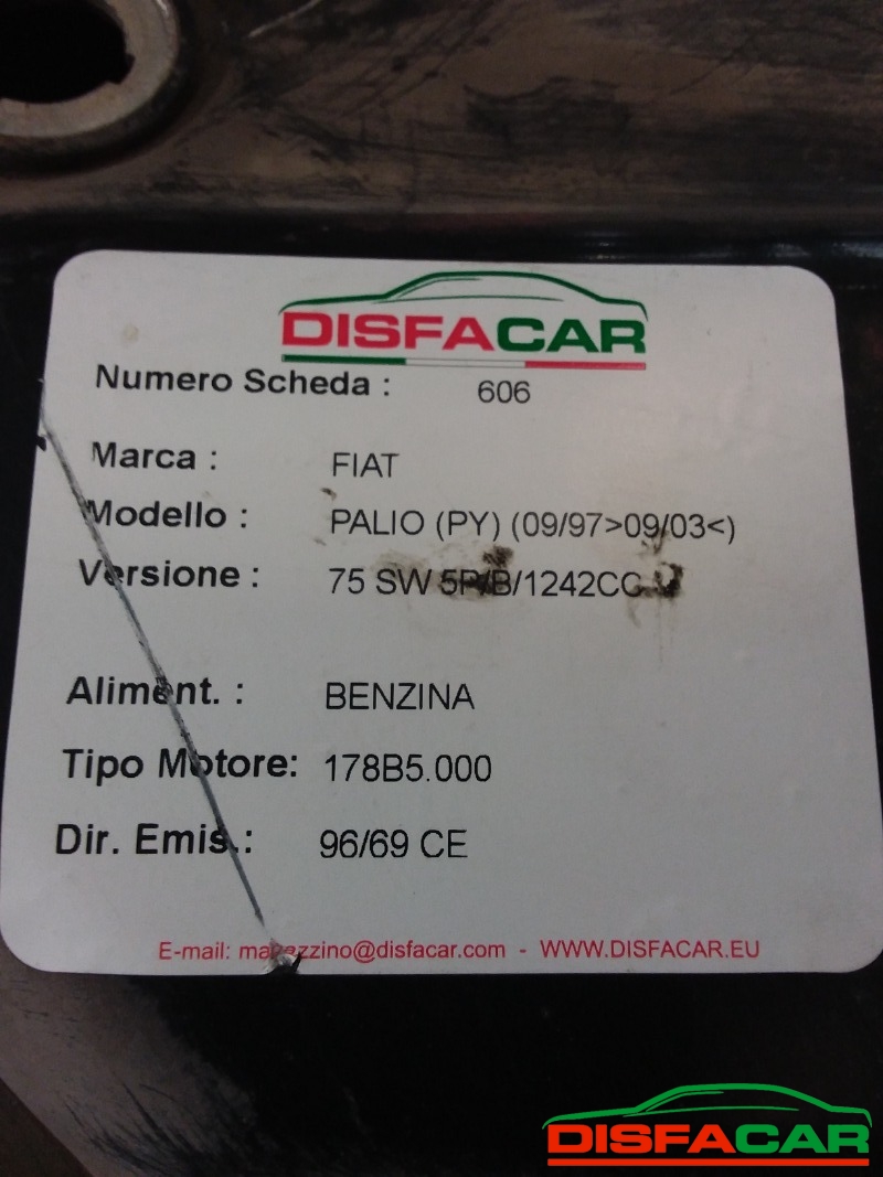 Serbatoio usato Fiat Palio SW 1997, codice 178B5000 – foto 6 di 7