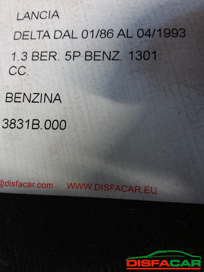 Serbatoio usato Lancia Delta 1986, codice 3831B.000 – foto 4 di 4