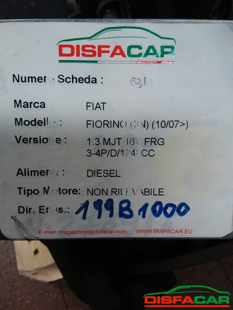 Telaietto anteriore usato Fiat Fiorino DIAMETRO DISCO FRENO CM. 30. 2007, codice 199B1000 – foto 5 di 5