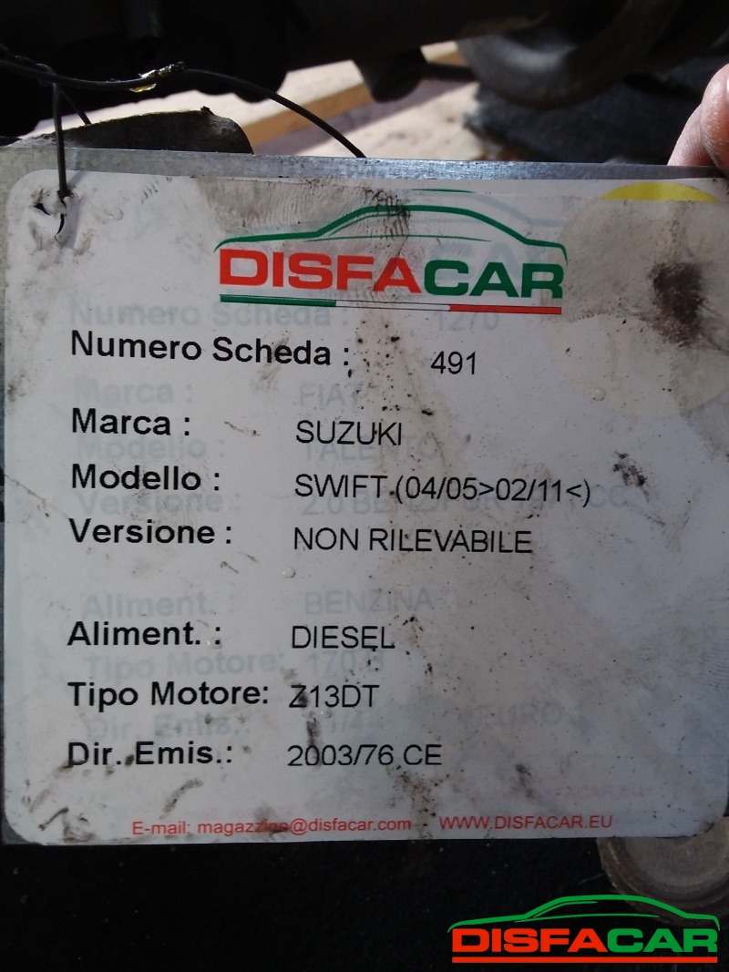 Telaietto anteriore usato Suzuki Swift 2005, codice Z13DT – foto 12 di 17