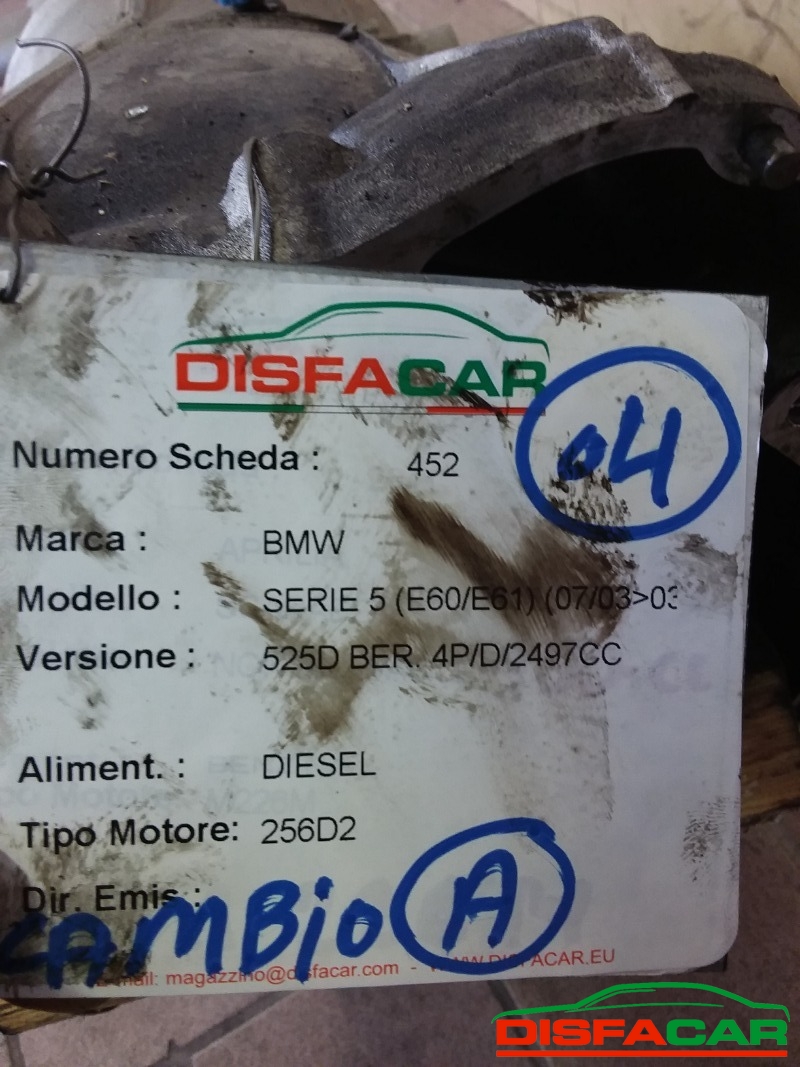Cambio usato BMW 525 (E60/E61) 2003, codice 244kl – foto 7 di 7