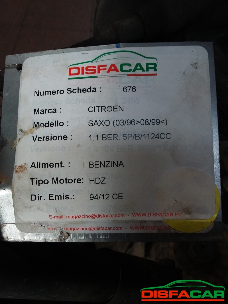 Assale posteriore usato Peugeot 106 MOZZI A 4 FORI senza ABS 1996, codice KFX – foto 7 di 7