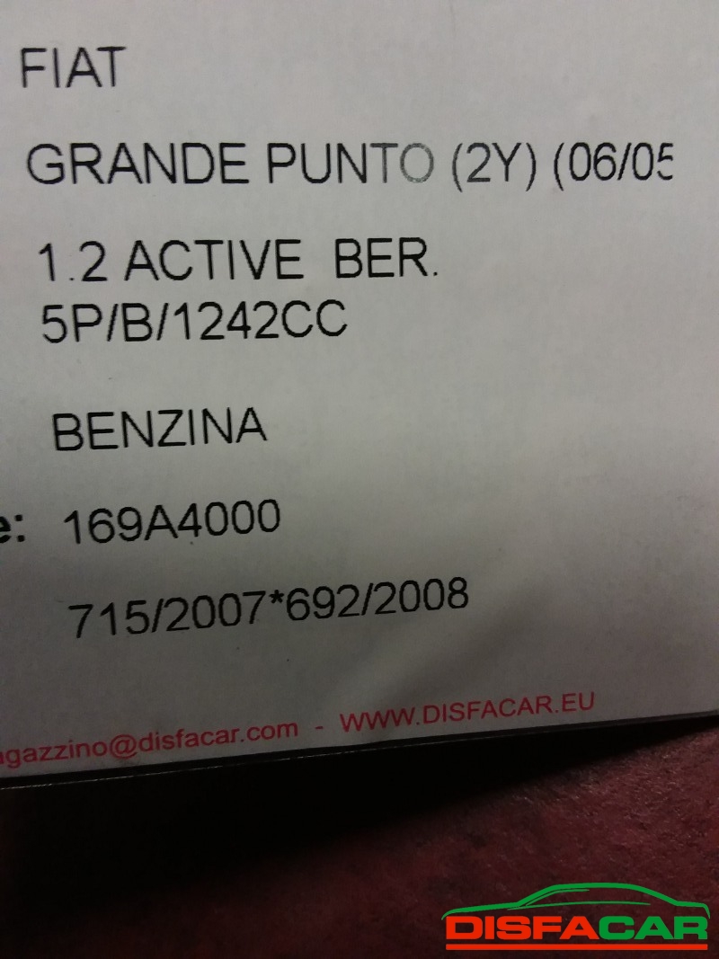 Serbatoio usato Fiat Grande Punto 2005, codice 169A4000 – foto 4 di 4
