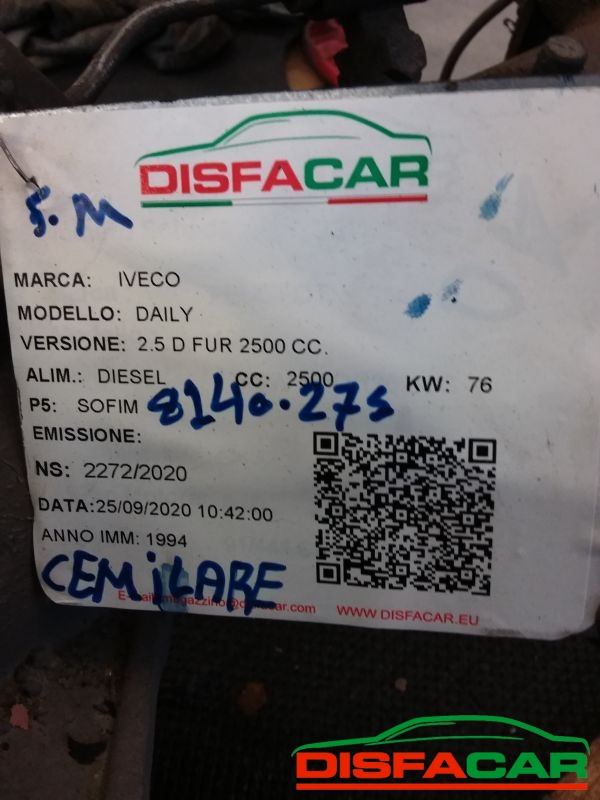 Differenziale posteriore usato Iveco DAILY 35.10 GEMELLARE PASSO 12:47 1992, codice SOFIM 8140.27S – foto 11 di 11