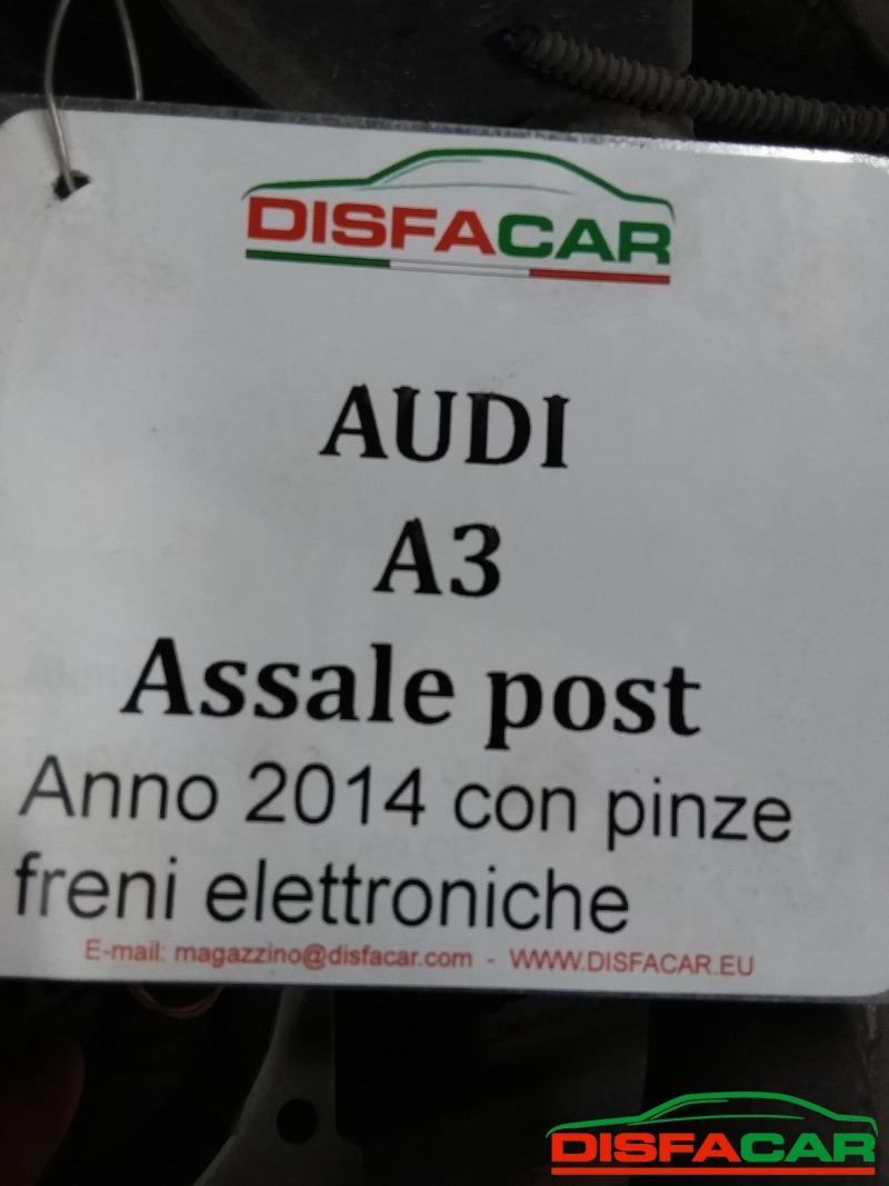 Assale posteriore usato Audi A3 SCHEDA X2 SENZA PINZE ELETTRICHE 2014 – foto 9 di 9