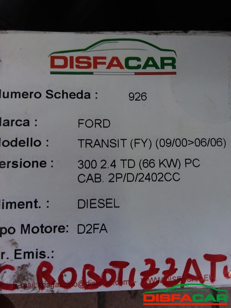 Cambio usato Ford Transit 300 , ROBOTIZZATO 2000, codice D2FA – foto 11 di 11