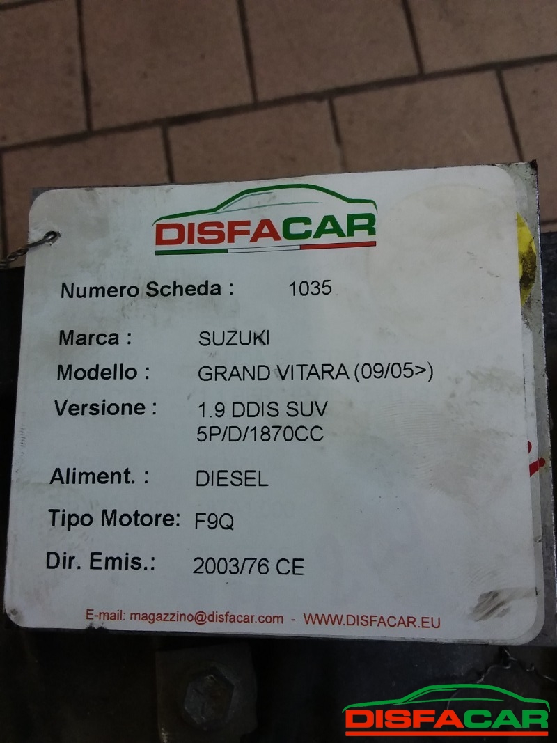 Cambio usato Suzuki Grand Vitara 2005, codice F9Q – foto 11 di 11