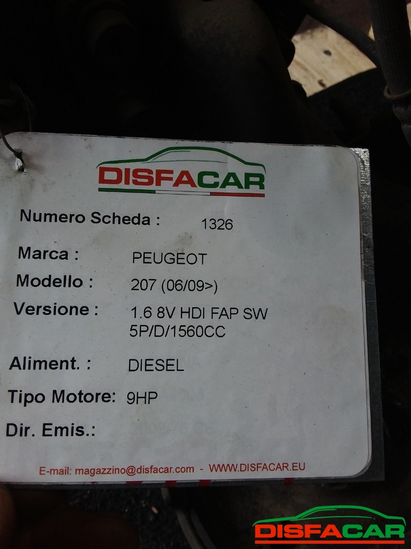 Assale posteriore usato Peugeot 207 (MANCANO AMMORTIZZATORI) 2009, codice 9HP – foto 7 di 7