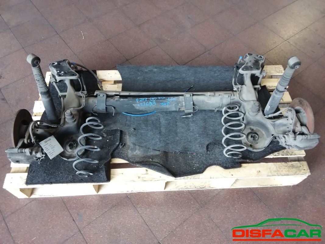 Assale posteriore usato Peugeot 207 (MANCANO AMMORTIZZATORI) 2009, codice 9HP – foto 6 di 7