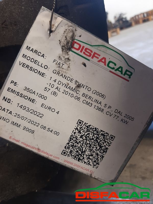 Telaietto anteriore usato Fiat Grande Punto DYNAMIC 2005, codice 350A1000 – foto 7 di 7