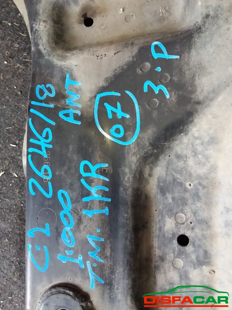 Telaietto anteriore usato Toyota Aygo Peugeut. 107 citroen. C1 SOLO CON SUPPORTO MARMITTA 2005, codice 1KRFE – foto 11 di 12