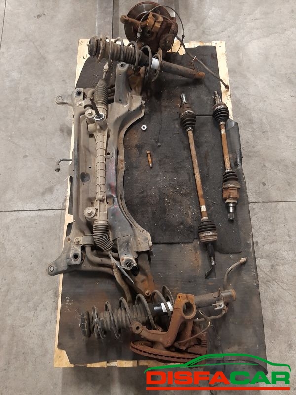 Telaietto anteriore usato Toyota Aygo Peugeut. 107 citroen. C1 SOLO CON SUPPORTO MARMITTA 2005, codice 1KRFE – foto 2 di 12