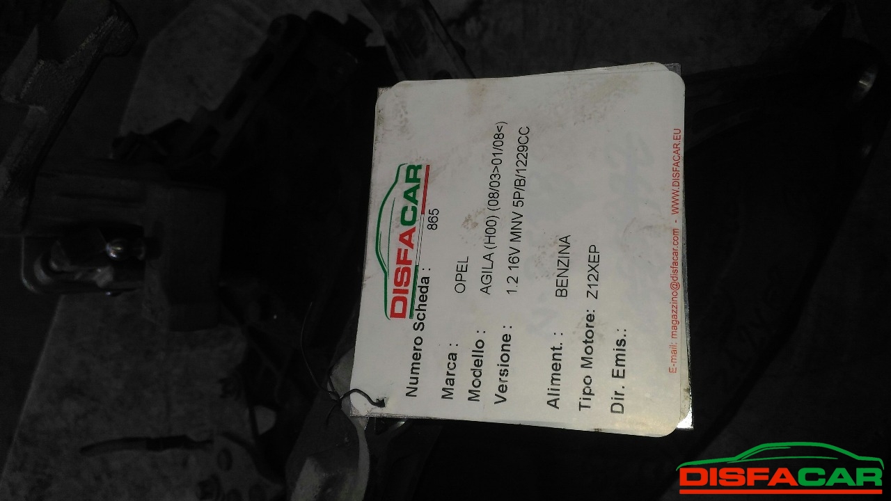 Cambio usato Opel Agila 2003, codice Z12XEP – foto 7 di 7