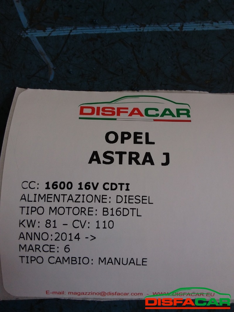 Cambio usato Opel Astra J 2014, codice B16DTL – foto 13 di 14