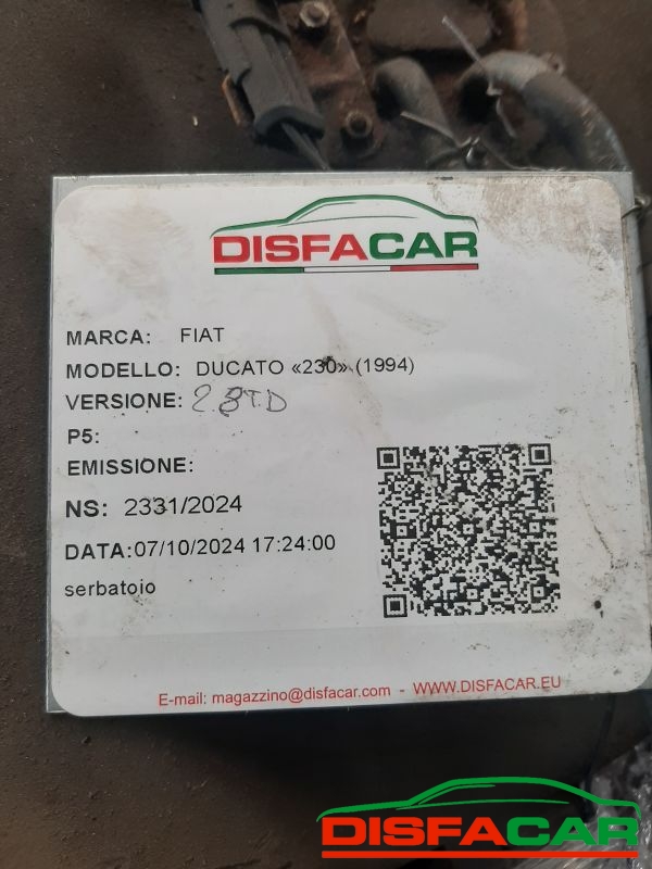 Serbatoio usato Fiat Ducato (230) 1994, codice 8140.43 – foto 5 di 6