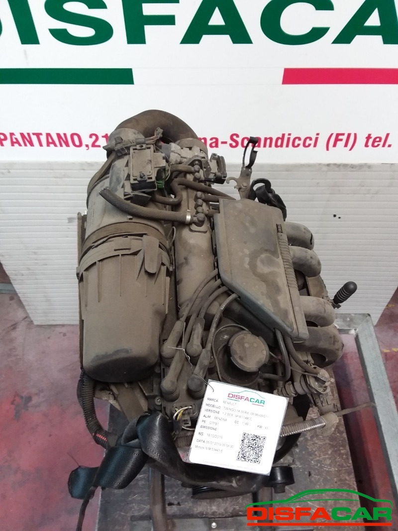 Motore usato Renault Twingo 1A SERIE 1998, codice D7FB7 – foto 5 di 8