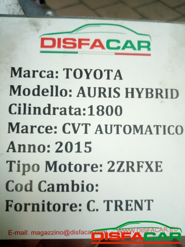 Cambio usato Toyota Auris HIBRID 2016, codice 2ZRFXE – foto 13 di 14
