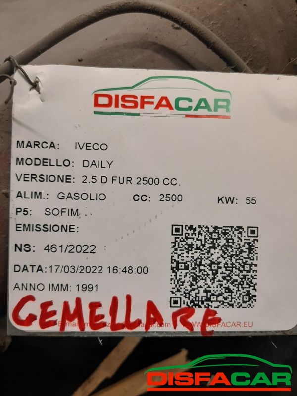 Differenziale posteriore usato Iveco DAILY PASSO 9:40 GEMELLARE, codice r0417d009 – foto 12 di 12