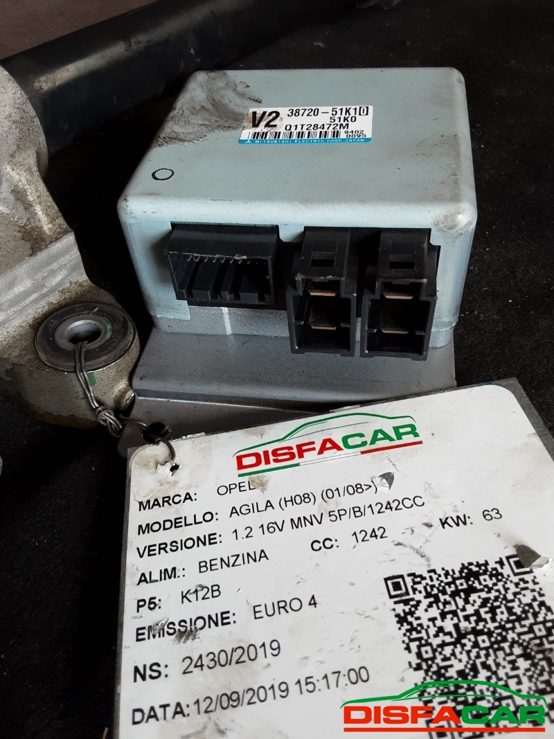 Telaietto anteriore usato Opel Agila 2008, codice K12B – foto 11 di 16