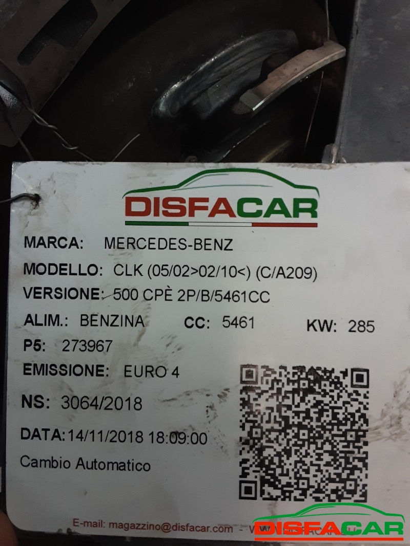 Cambio usato Mercedes Benz CLK 500 2002, codice 273967 – foto 8 di 9