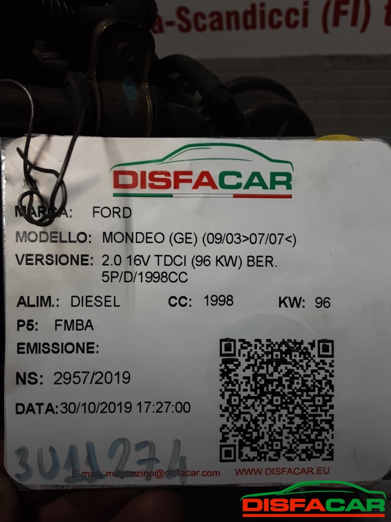 Motore usato Ford Mondeo 2003, codice FMBA – foto 9 di 10