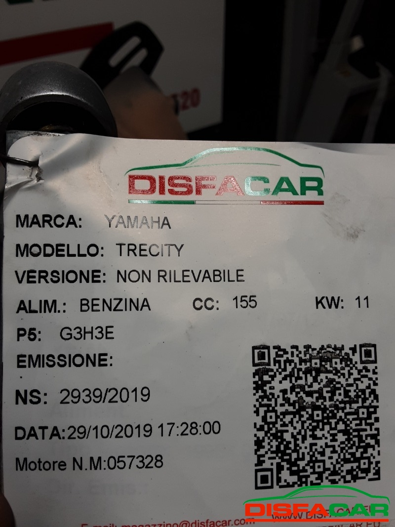Motore usato YAMAHA TRECITY, codice G3H3E – foto 11 di 12
