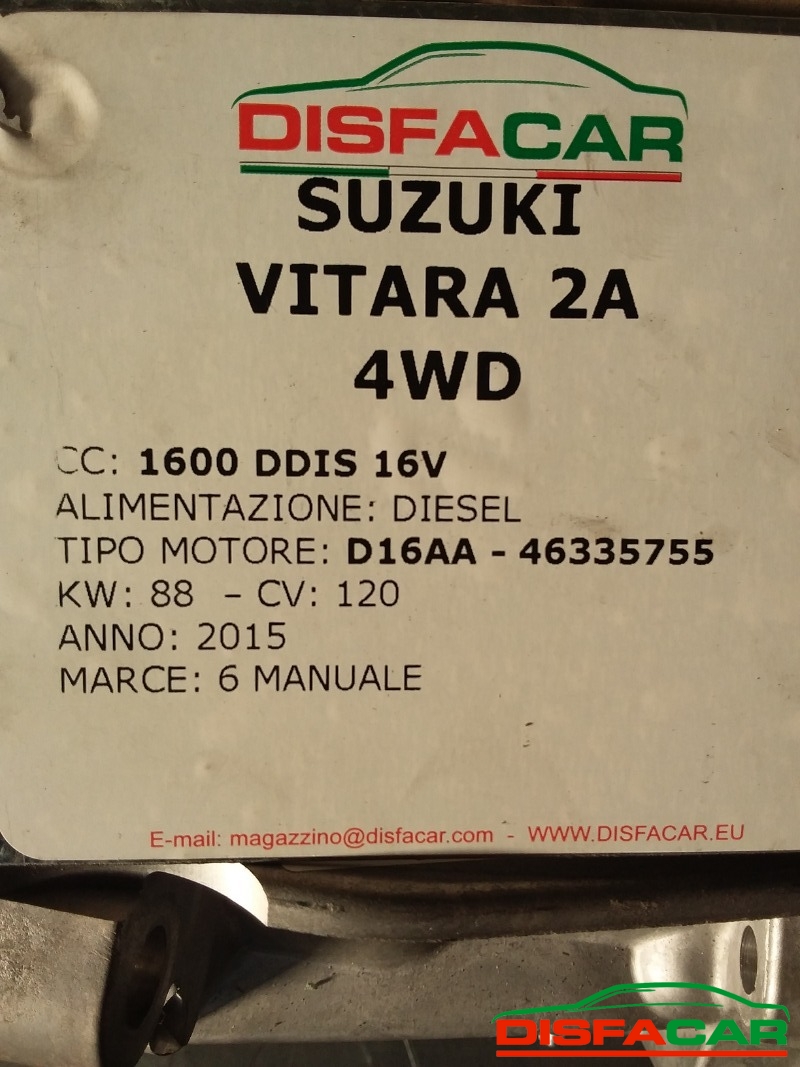 Cambio usato Suzuki Vitara 2A SERIE - 4X4 2015, codice D16AA – foto 10 di 11