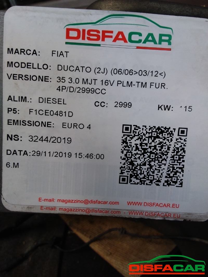 Telaietto anteriore usato Fiat Ducato 35 QUINTALI(MANCANO AMMORTIZATORI) 2006, codice F1CE0481D – foto 10 di 11