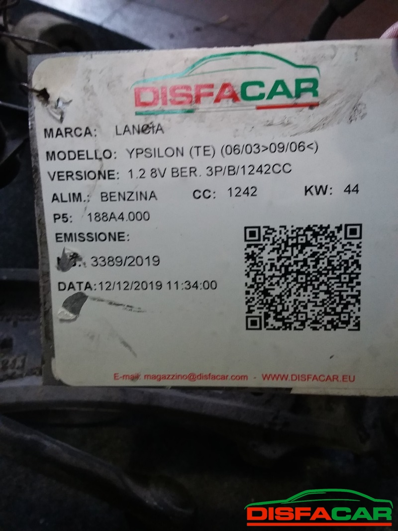 Telaietto anteriore usato Lancia Ypsilon (SEMIASSE SX VENDUTO) 2003, codice 188A4000 – foto 11 di 12
