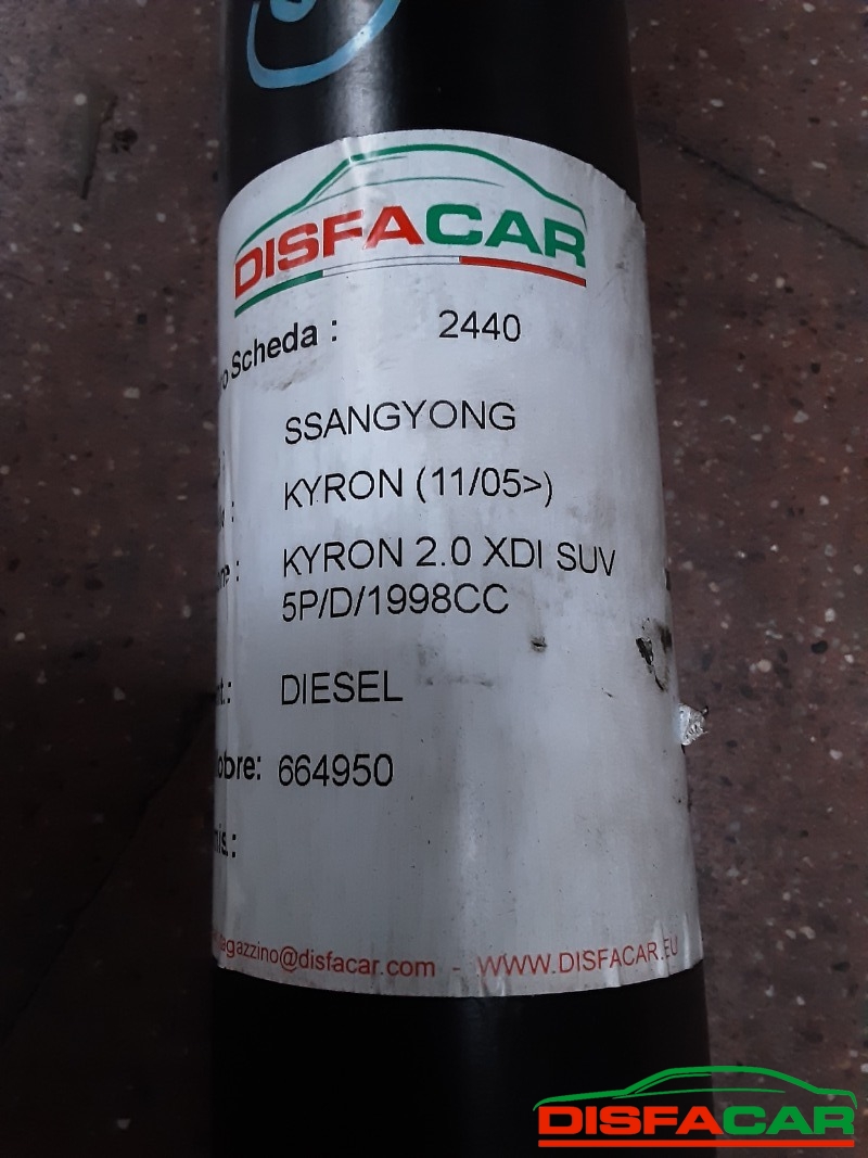 Albero di trasmissione usato Ssangyong Kyron 2005 – foto 9 di 9