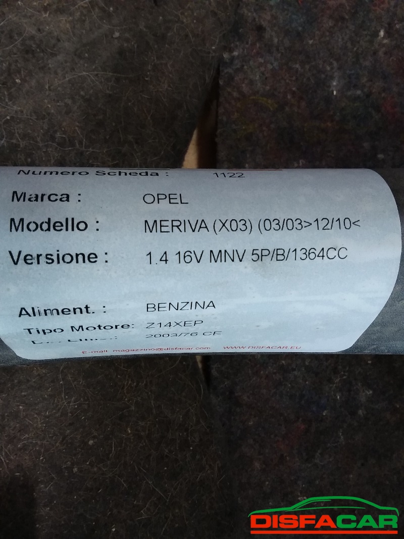 Assale posteriore usato Opel Meriva 2003, codice Z16XE – foto 7 di 7