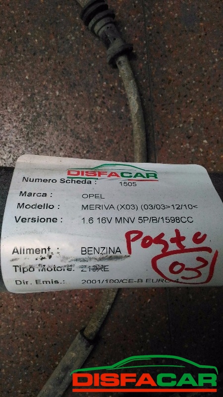 Assale posteriore usato Opel Meriva 2003, codice Z16XE – foto 6 di 7
