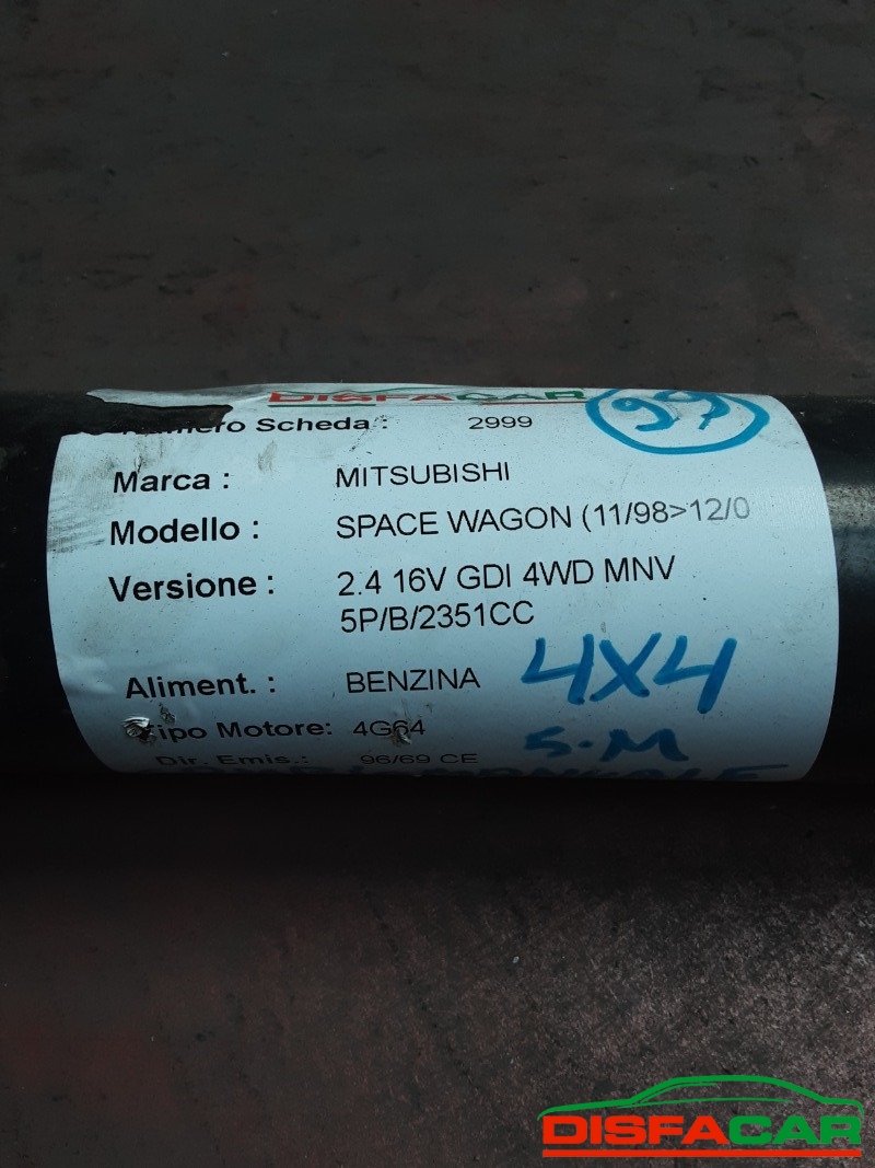 Albero di trasmissione usato Mitsubishi Space Wagon 4x4 1998 – foto 12 di 12