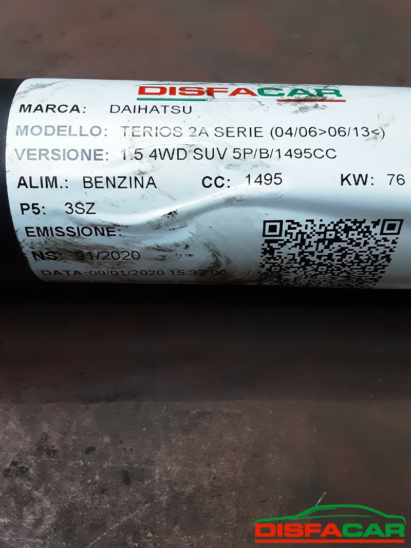 Albero di trasmissione usato Daihatsu Terios 2A Serie 2006 – foto 10 di 10