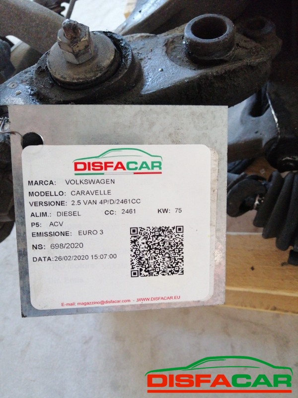 Telaietto anteriore usato Volkswagen T4 Caravelle 2.5 tdi, codice Acv – foto 6 di 7