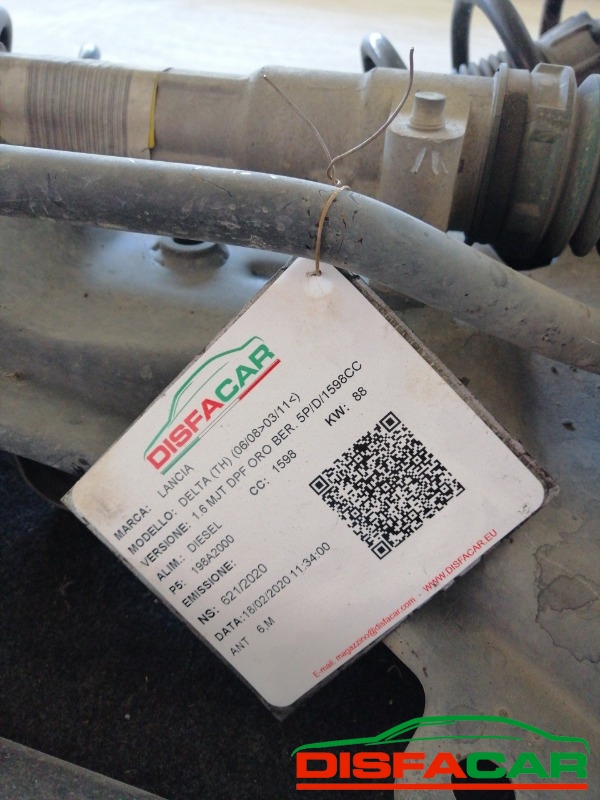 Telaietto anteriore usato Lancia Delta 1.6 MJT 2008, codice 198a2000 – foto 5 di 5