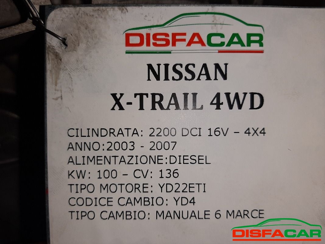 Cambio usato Nissan X-Trail 4x4 2003, codice YD22ETI – foto 9 di 10