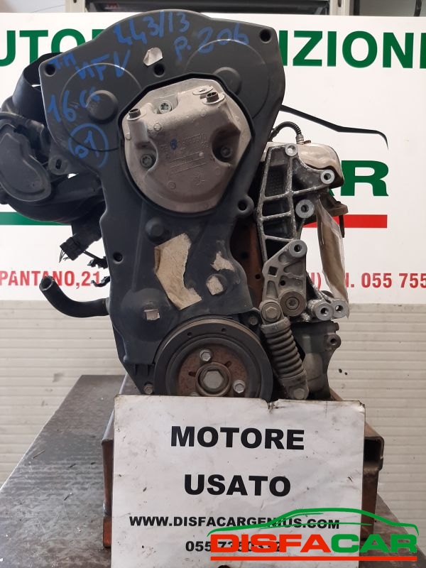 Motore usato Peugeot 206 CC 1600 16v kw 80 1998, codice NFU – foto 8 di 8
