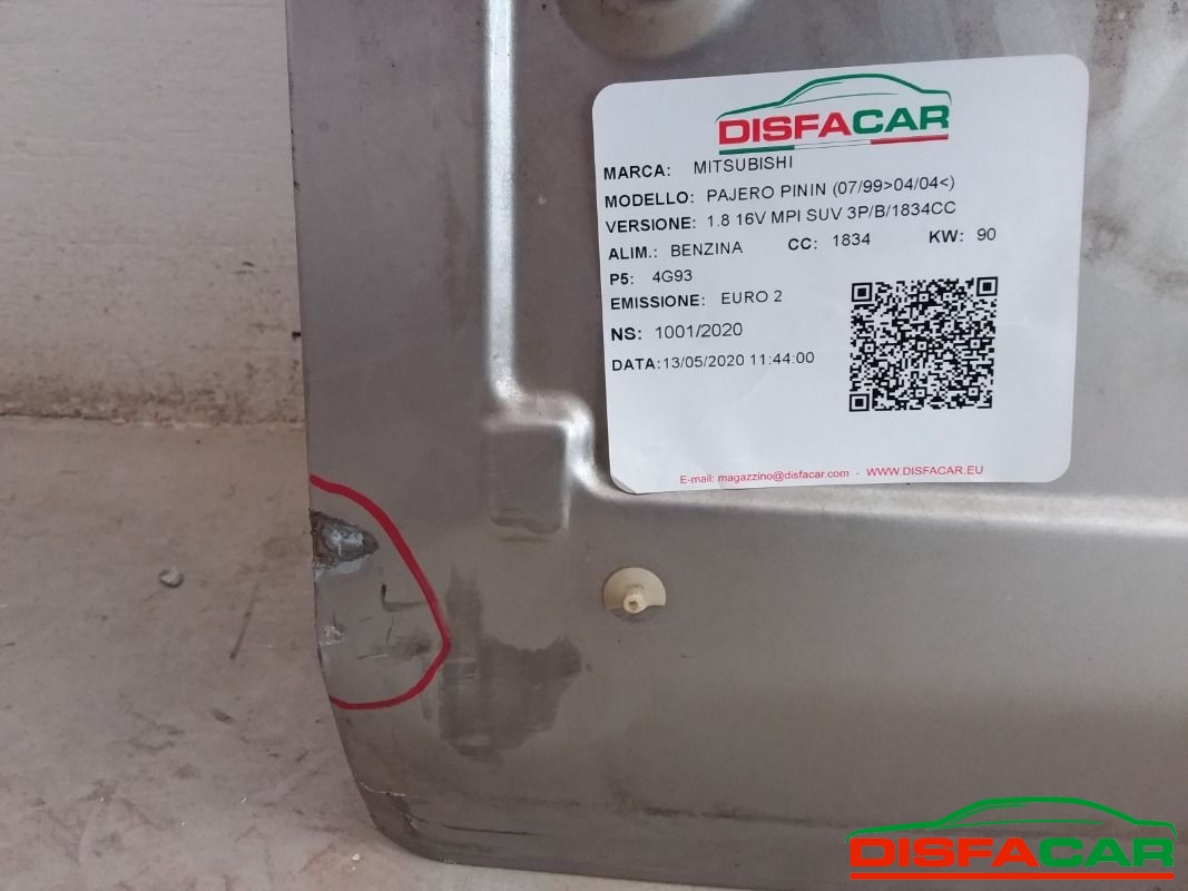 Lamierati usati Mitsubishi Pajero Pinin 1999 – foto 2 di 3