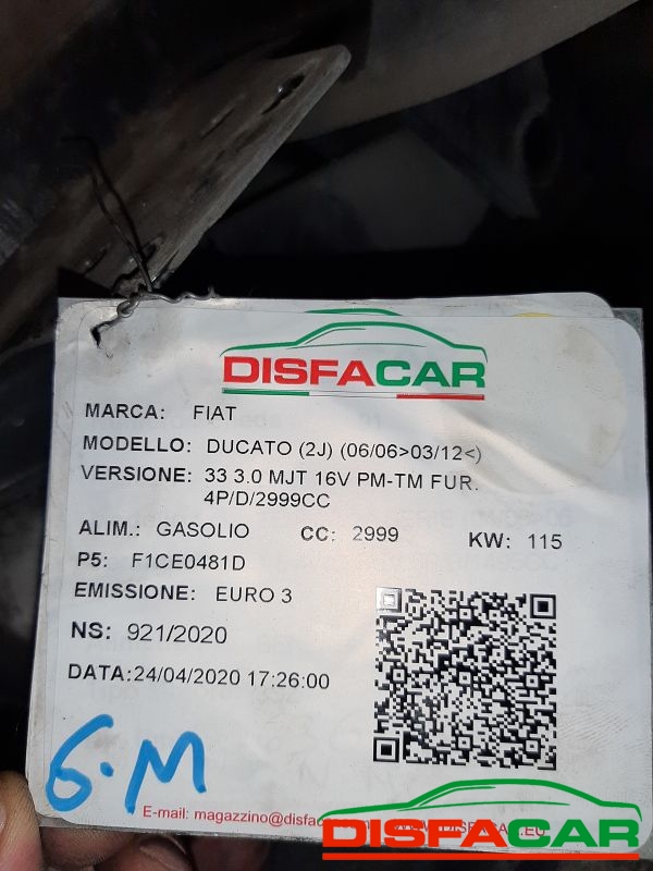 Assale posteriore usato Fiat Ducato 33(AMBULANZA) 2006, codice F1CE0481D – foto 12 di 12