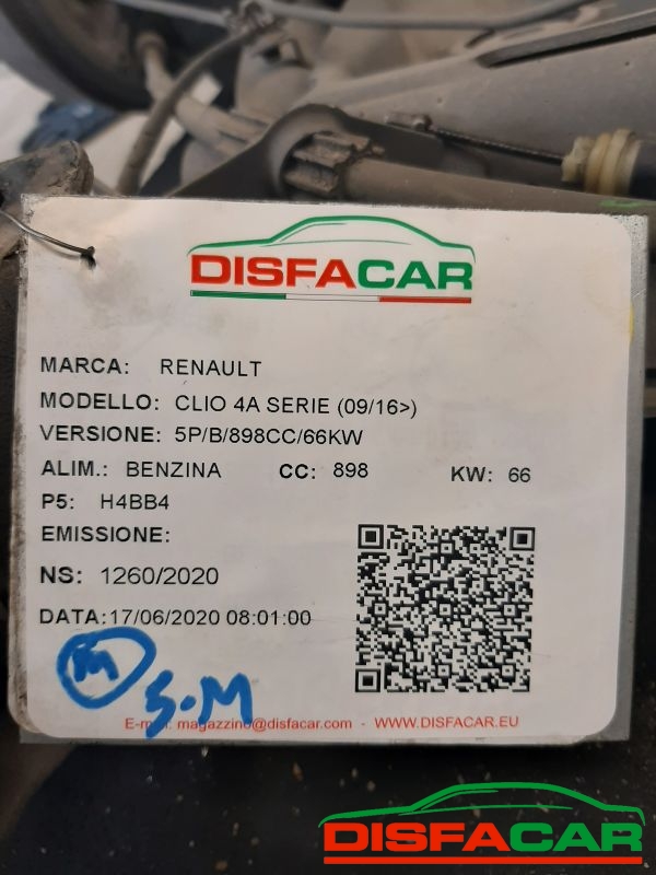 Assale posteriore usato Renault Clio 4ª SERIE (SENZA AMMORTIZZATORI) 2016, codice H4BB4 – foto 8 di 8