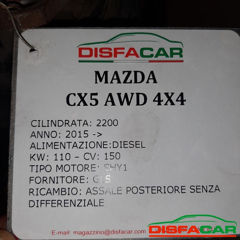 Differenziale posteriore usato Mazda CX-5 Senza DIFFERENZIALE 4X4 2015, codice SHY1 – foto 12 di 12