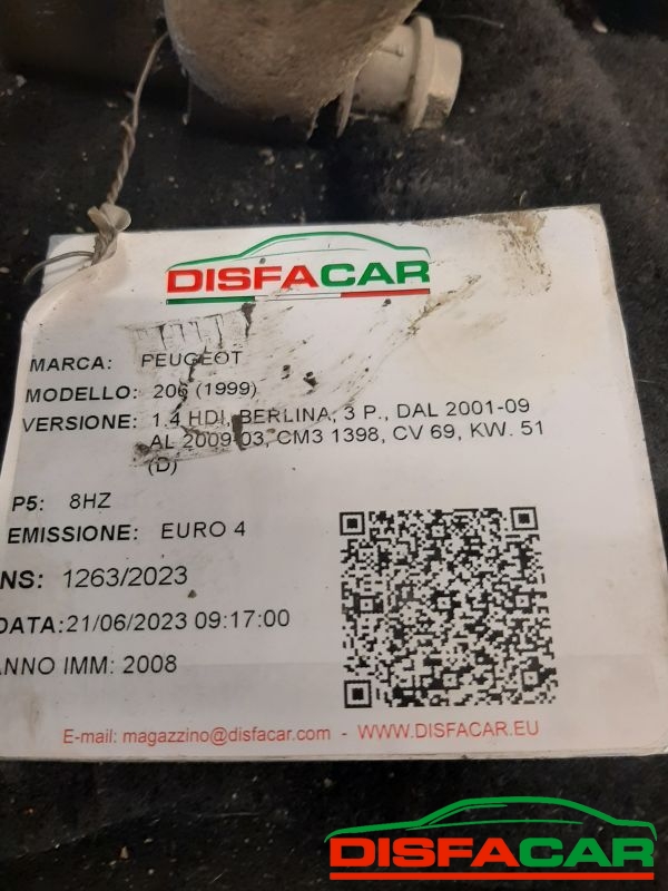 Assale posteriore usato Peugeot 206 CON ABS 2001, codice 8HZ – foto 11 di 11