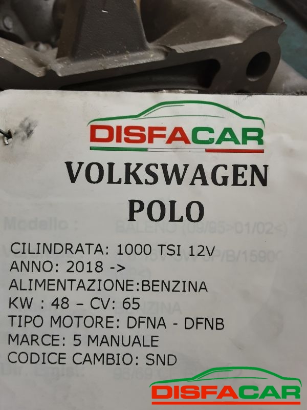 Cambio usato Volkswagen Polo SEAT IBIZA VI 2017, codice DFNA – foto 11 di 14