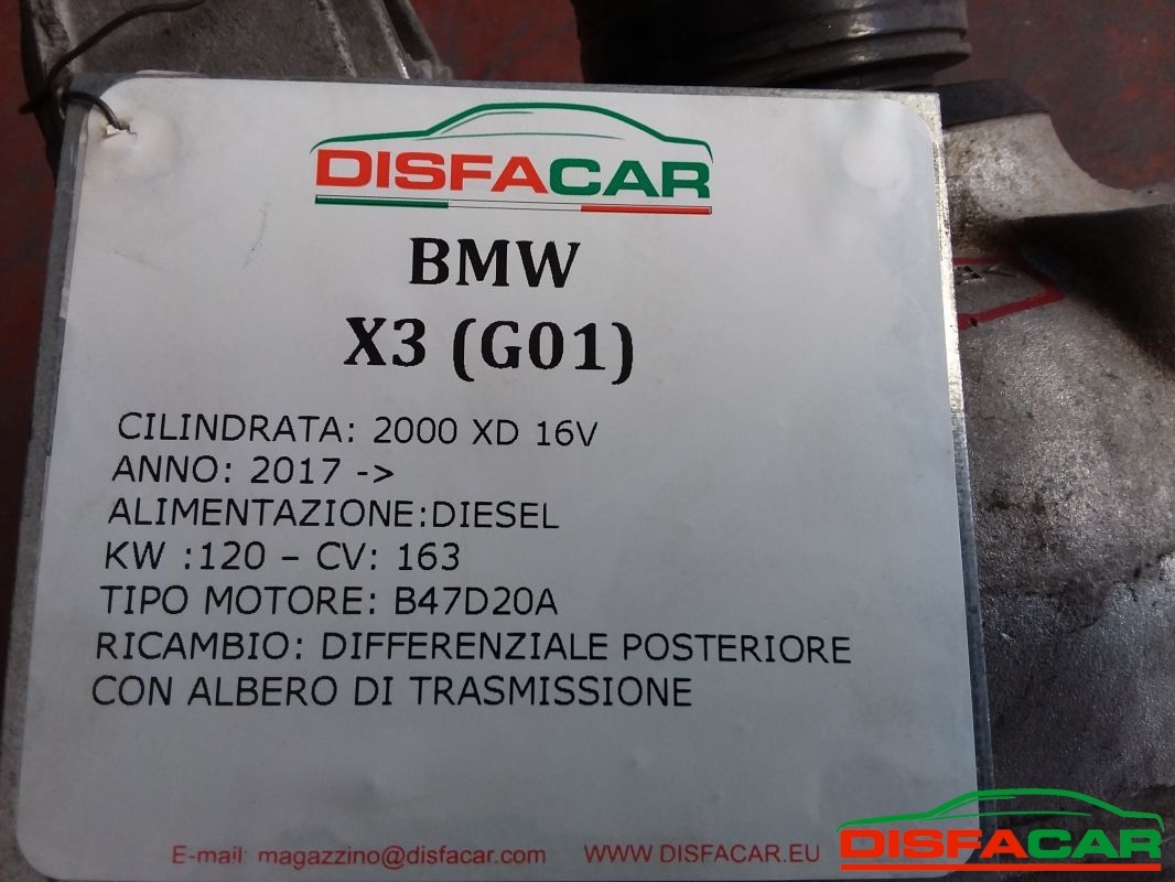 Differenziale posteriore usato BMW X3 (G01) CON ALBERO DI TRASMISSIONE 2017, codice B47D20A – foto 21 di 21