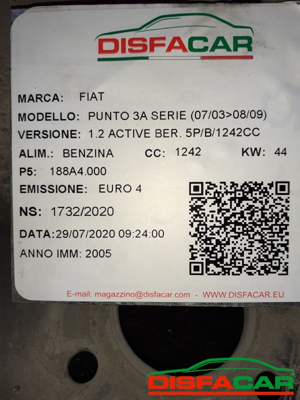 Assale posteriore usato Fiat Punto 2A - 3ª SERIE 1999, codice 188A4000 – foto 9 di 9